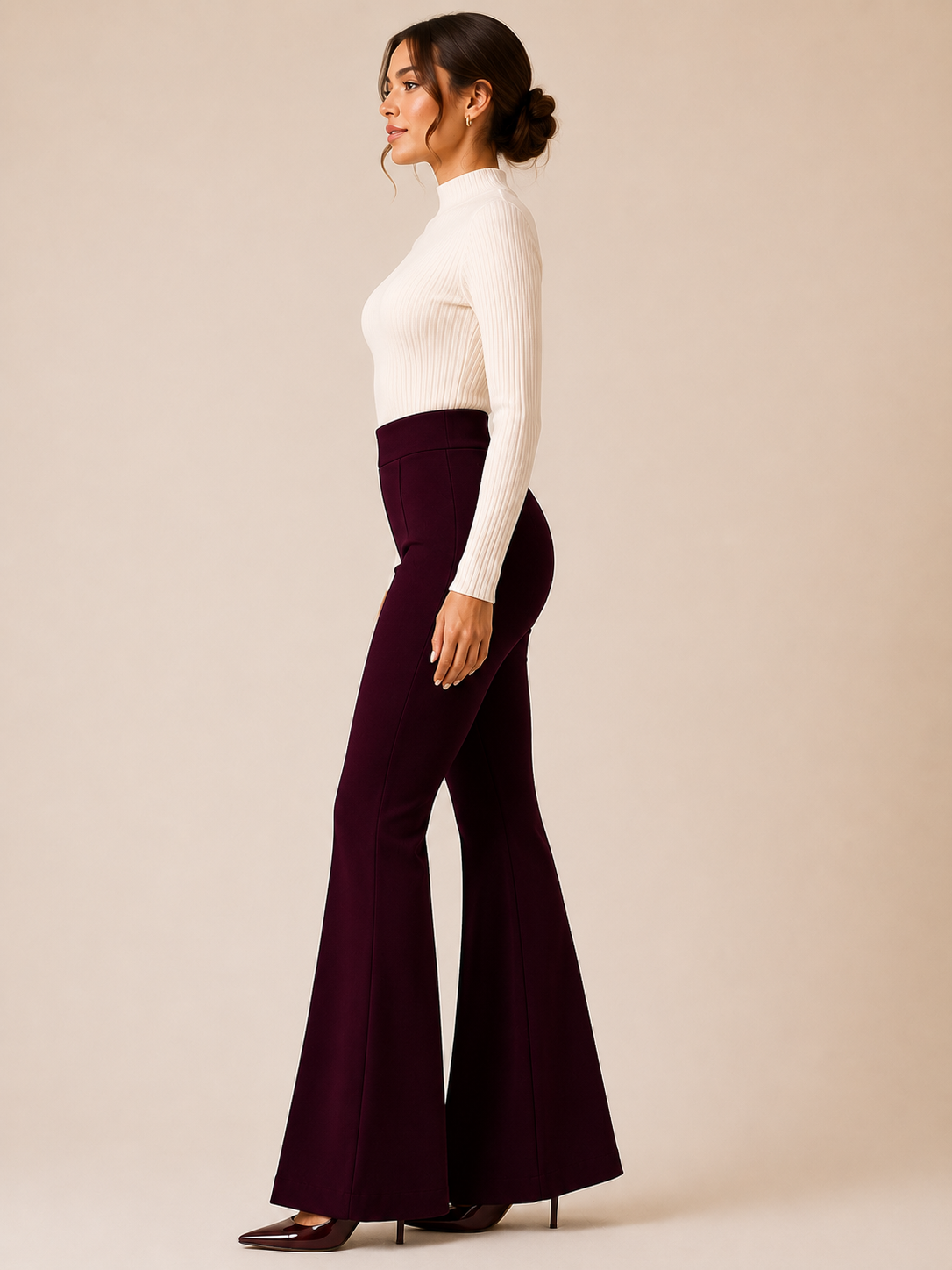 Premium Office Wear | Soft Stretch Fabric | High Waist Fit | Pack of 2