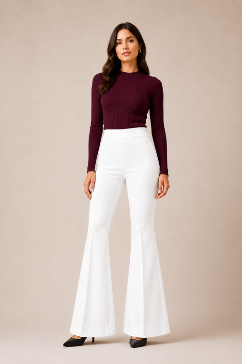 Premium Office Wear | Soft Stretch Fabric | High Waist Fit | Pack of 2