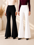Premium Office Wear | Soft Stretch Fabric | High Waist Fit | Pack of 2